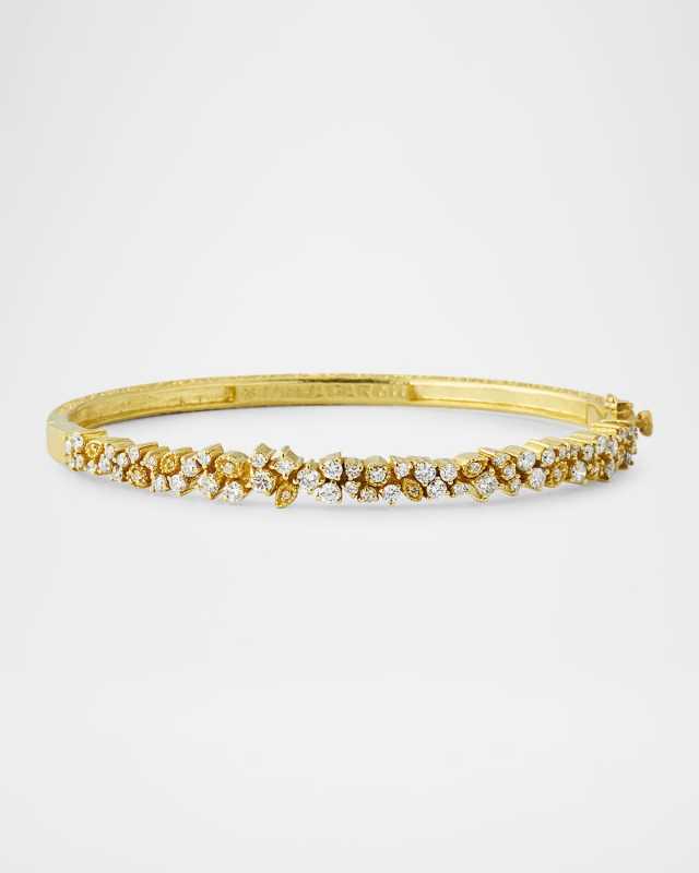 Confetti Diamond Bangle in 18K Yellow Gold